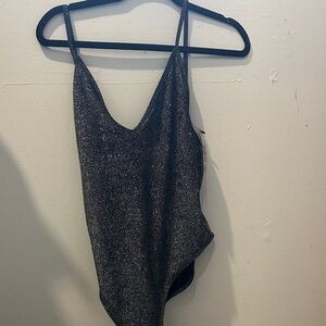 Sparkling Black One-Piece Swimsuit